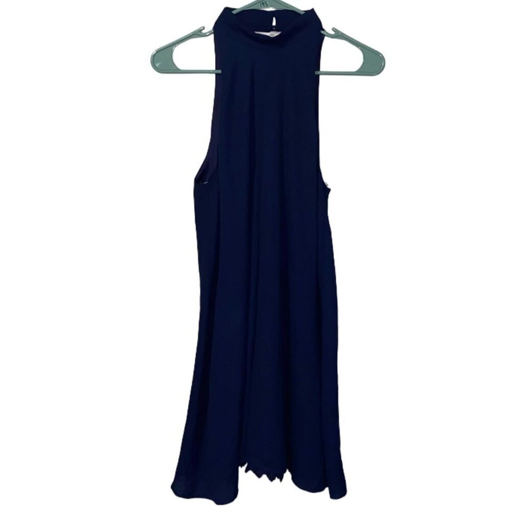 Altar'd State Navy Blue Sleeveless Mini Dress Size S Summer Party Casual - Picture 2 of 4